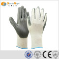 SUNNYHOPE 13gauge poliéster guantes de punto gris nitrilo recubierto